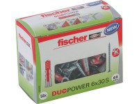 Fischer Hmoždinka DuoPower 6 x 30 S so skrutkami, 50 ks Fischer Hmoždinka DuoPower 6 x 30 S so skrutkami, 50 ks