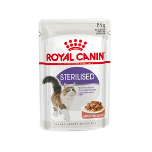 Royal Canin Sterilised kapsička pre kastrované mačky v omáčke, 85 g.