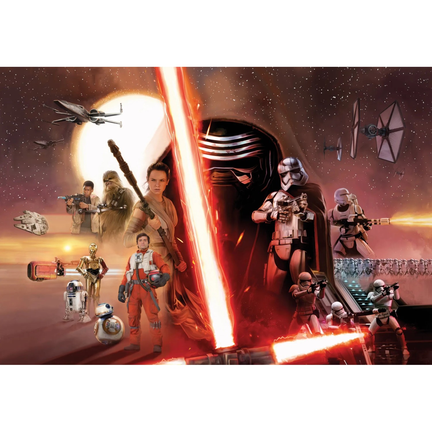 E-shop Komar Papierová fototapeta Star Wars EP7 Collage 368 x 254 cm