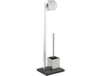 Wenko Stojanová WC súprava Slate Rock ušľachtilá oceľ