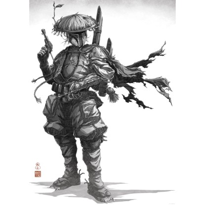 Komár Plagát Star Wars Vision Samurai Bounty Hunter 50 x 70 cm