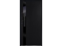 O.K. DOORS Oceľové vchodové dvere ARISTON S68 2Z antracitové 90 P