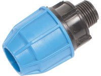 LUX-TOOLS Classic PE prechodka 20 mm s vonkajším závitom 21 mm (1/2