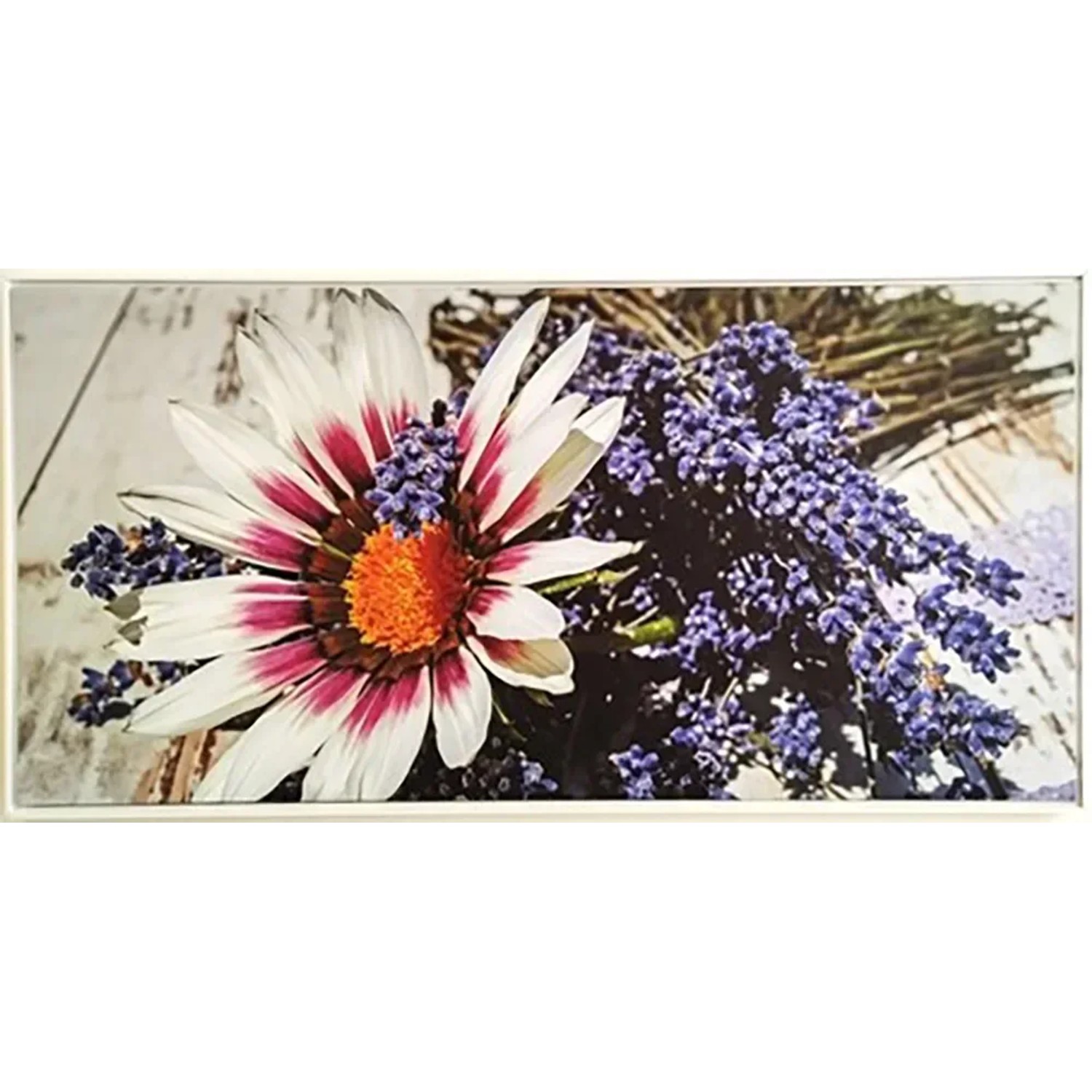 E-shop Bondecor Obraz, MDF rám, SHADOW Levanduľa 51 x 102 cm