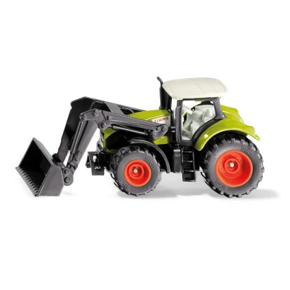 SIKU Kovový model Traktor Claas Axion s predným nakladačom