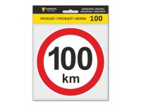 COYOTE Secure Samolepka obmedzenia rýchlosti 100 km/h