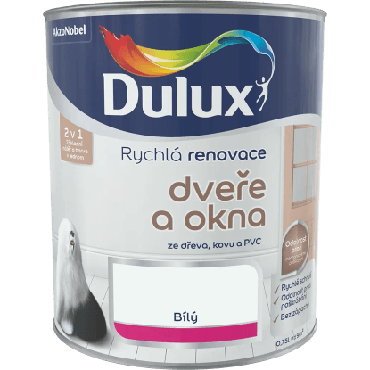 Dulux Rýchla renovácia dvere a okná škandinávska biela 0,75 l