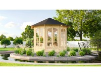 Weka Drevený záhradný altánok 234 B so 7 oknami, 336 x 365 x 300 cm Weka Drevený záhradný altánok 234 B so 7 oknami, 336 x 365 x 300 cm