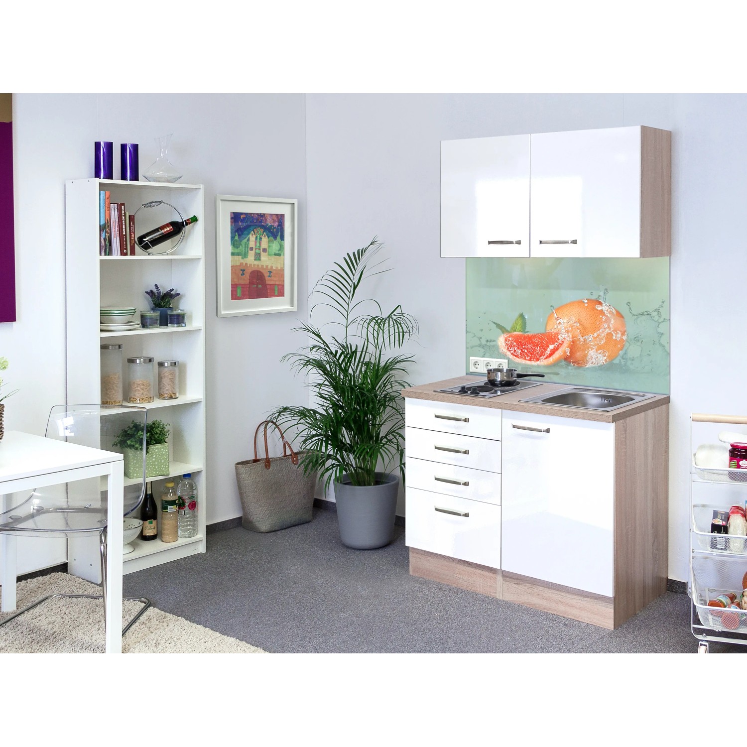 E-shop Flex-Well Kuchyňa Valero 100 cm/typ 1 - varná doska