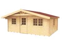 Maone Drevený záhradný domček Klara s podlahou, 594 x 445 cm