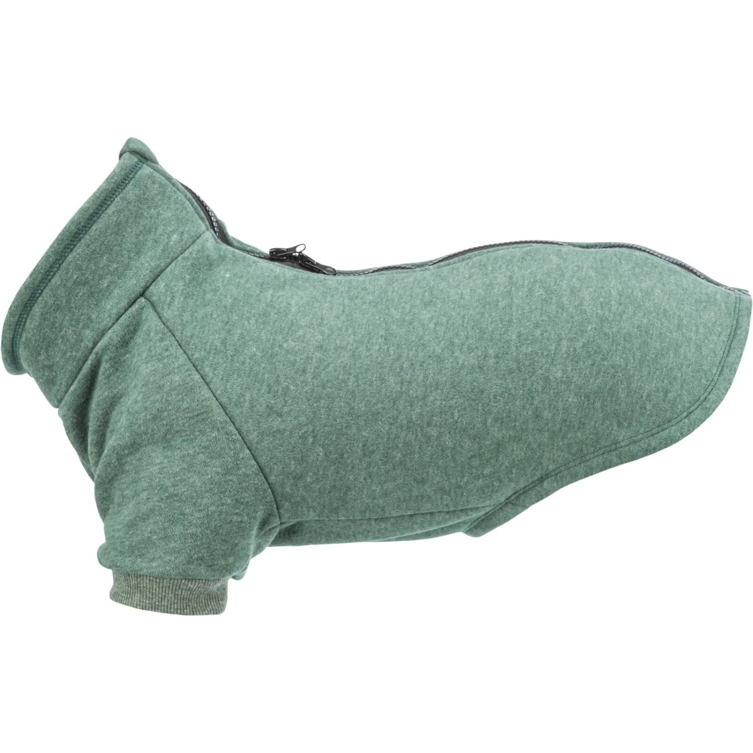 E-shop TRIXIA Mikina pre psov CityStyle Amsterdam, tmavo zelená, veľ. XS: 30 cm