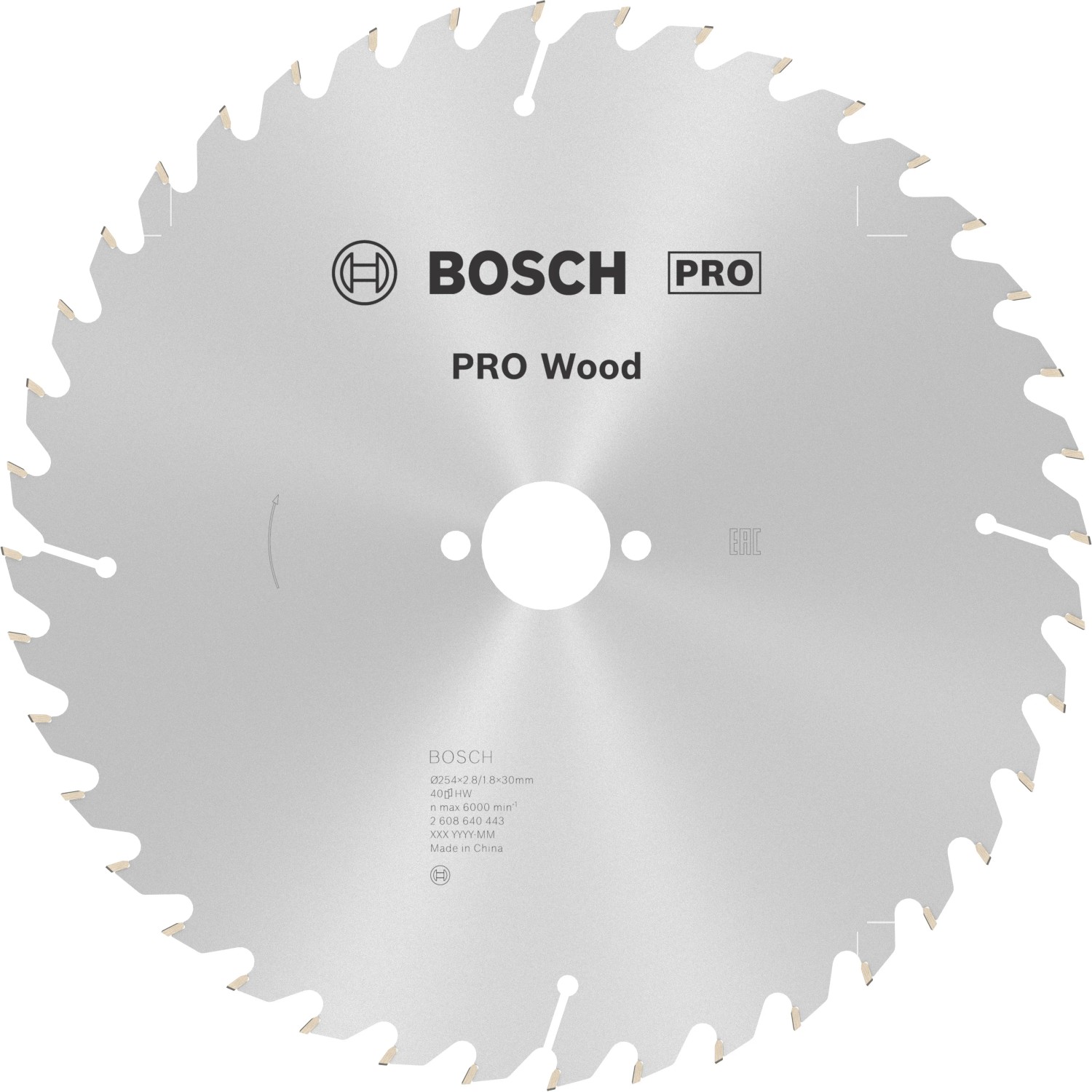 E-shop Bosch Pílový rezný kotúč PRO Wood, pr. 254 x 30 mm