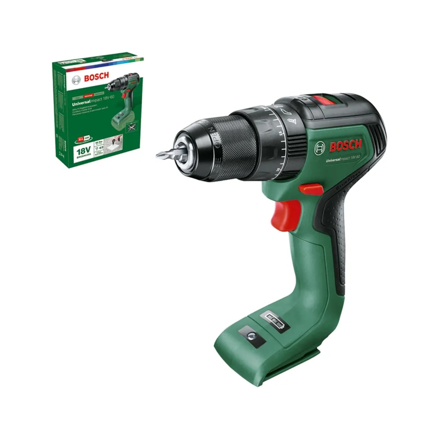 E-shop Bosch Aku kombinovaná vŕtačka Universal Impact 18V-60, bez aku