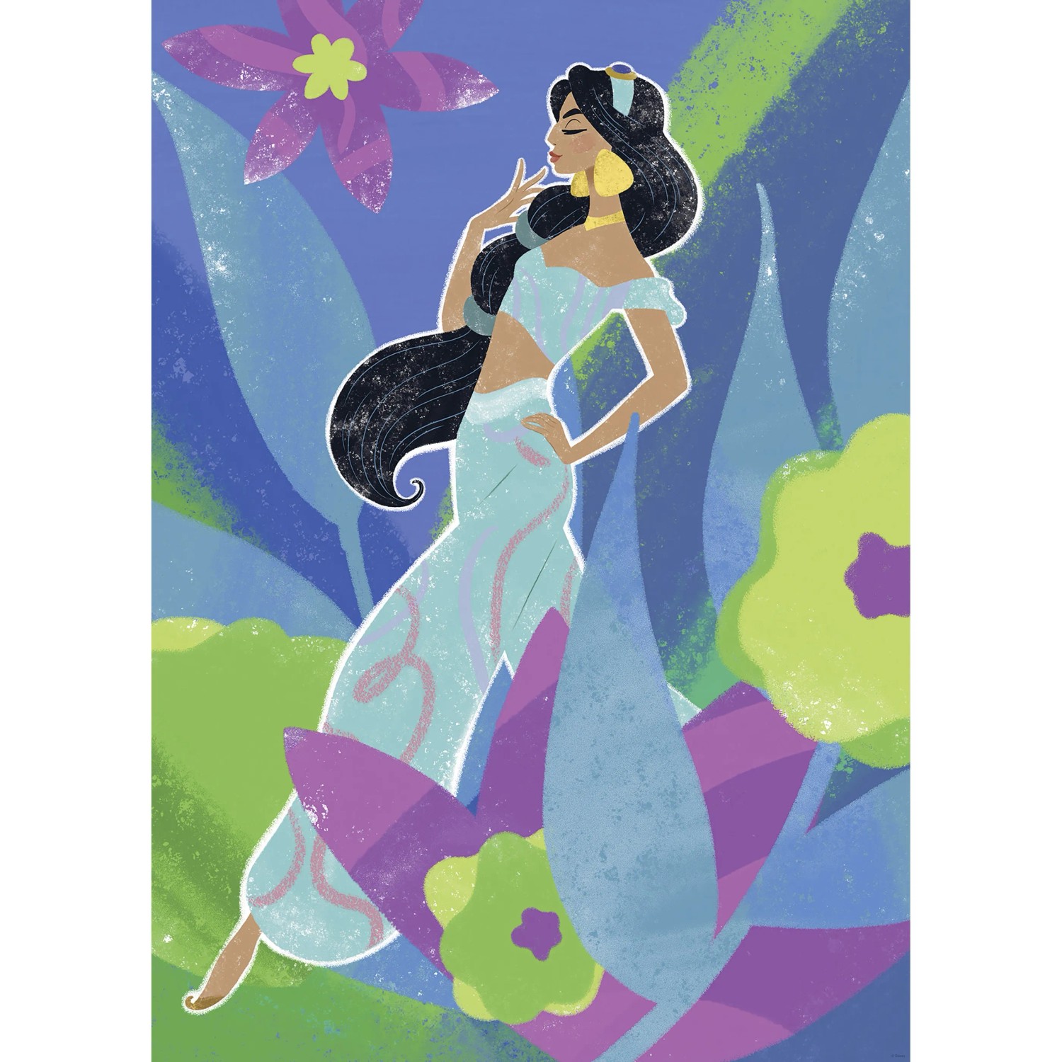 E-shop Komar Plagát Disney Princess Jasmine in Blue 50 x 70 cm