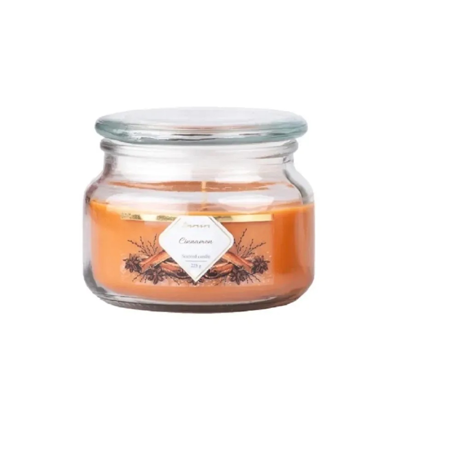 E-shop Emocio Vonná sviečka v skle s viečkom Cinnamon 100 x 79 mm, 225 g