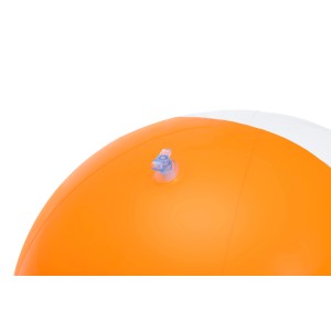 Detail: Oranžovo-biela plážová lopta Bestway Tie-Dye Twist, 46 cm, s ventilom.