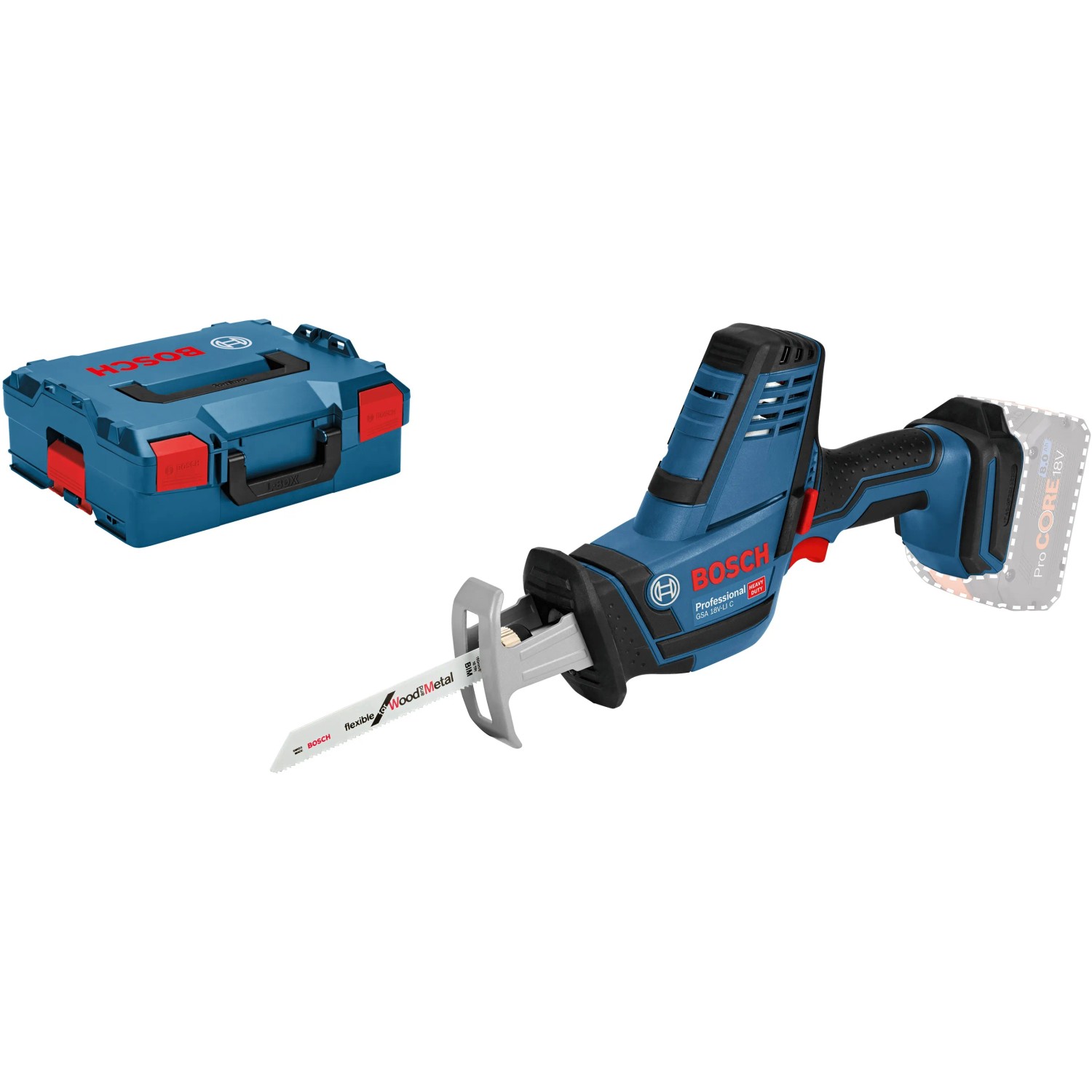 E-shop Bosch Professional Akumulátorová píla chvostovka GSA 18V-Li C, bez aku