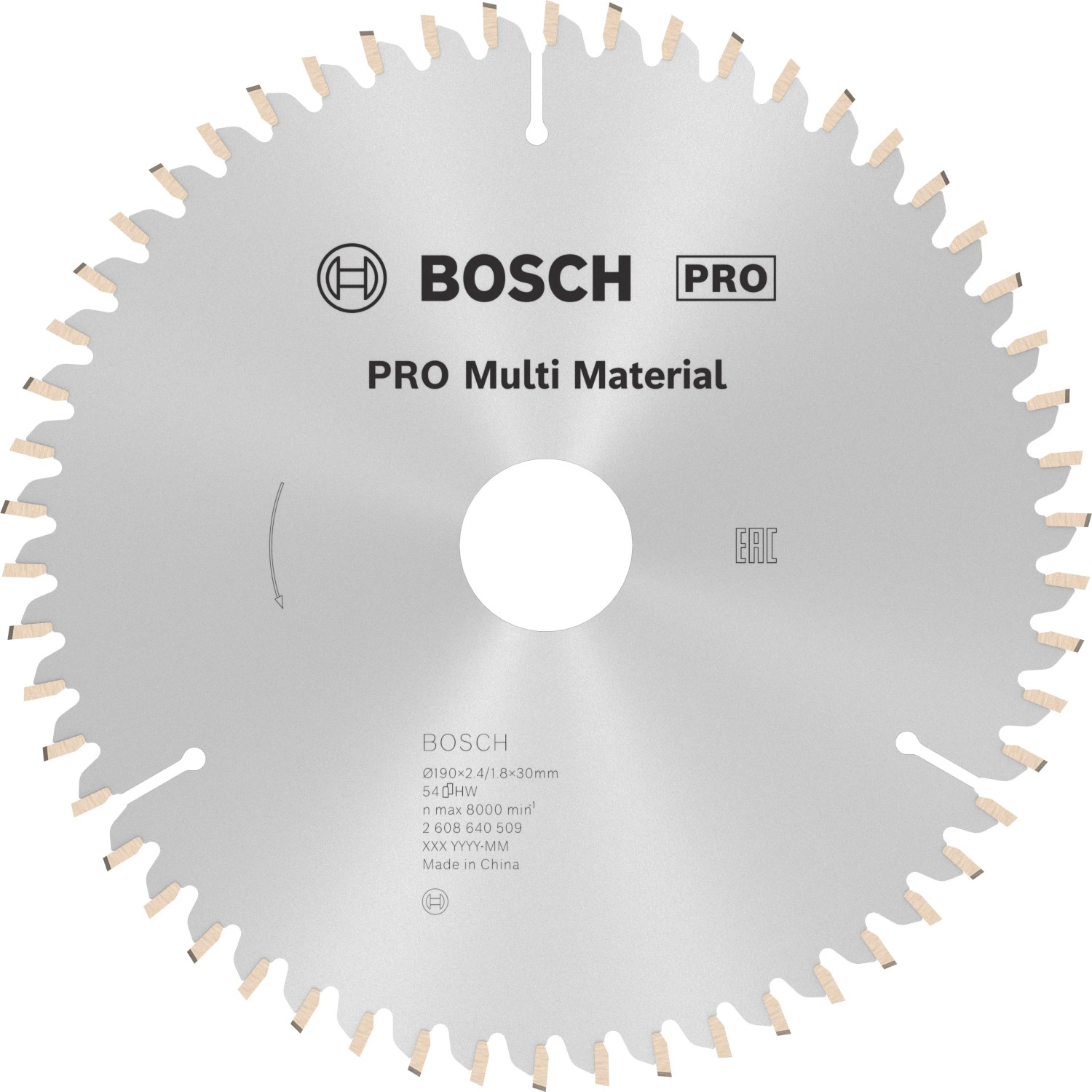 E-shop Bosch Pílový kotúč Pre Multi Material 190 x 30 mm