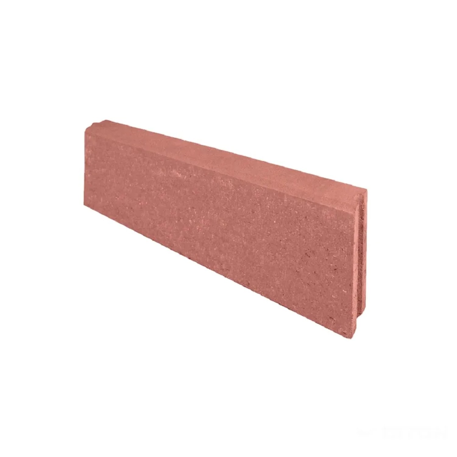 E-shop DITON Záhonový obrubník polovica červený 50 x 5 x 15 cm