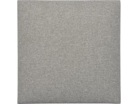 Nástenný vankúš štvorcový 30 cm x 30 cm svetlosivý štruktúrovaný