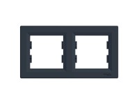 Schneider Electric Krycí rámček 2-násobný Asfora, antracit
