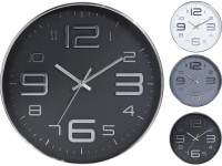 Koopman Hodiny nástenné, strieborné ručičky, rôzne druhy, pr. 30 cm