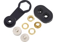 Súprava ôk pre lankové tiahla, žltá, mosadz, pr. 11,5 mm Súprava ôk pre lankové tiahla, žltá, mosadz, pr. 11,5 mm