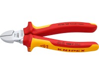 Knipex Bočné štiepacie kliešte, chróm., izolované viackomp.návleky VDE, 160 mm