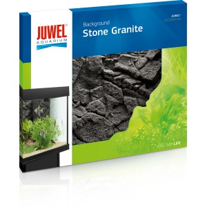 Juwel pozadie do akvária Stone Granite Čierna, 60x55cm, vzhľad kameňa.