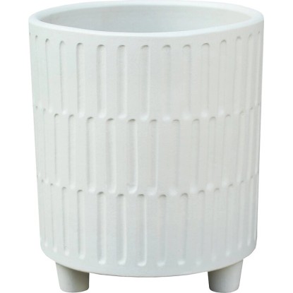 Obal na kvetináč matný biely 23,5 x 27,5 cm *