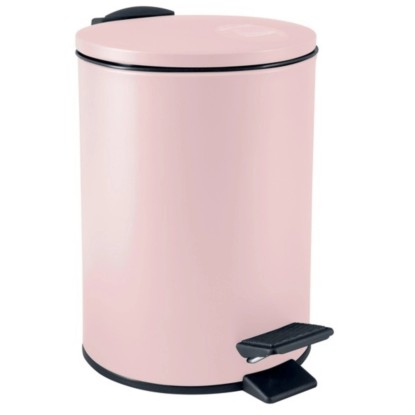 Spirella Nášľapný odpadkový kôš Adelar, svetlá ružová matná, 3 l
