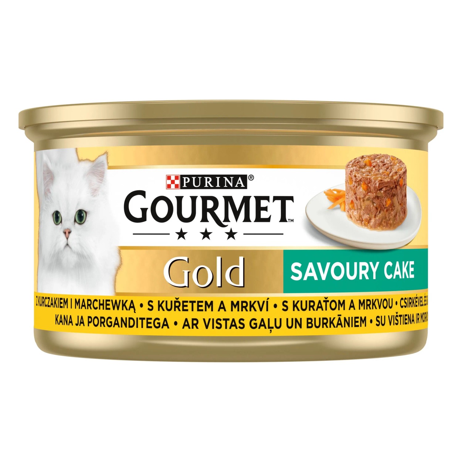 E-shop Gourmet Gold Savoury Cake Konzerva pre mačky kura s mrkvou 1 x 85 g