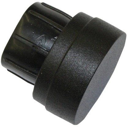 Gardinia Koncovka Industrial Home, čierna, 2 ks, pr. 2,5 cm