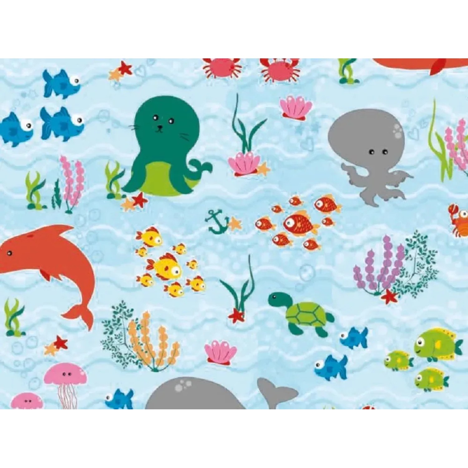 E-shop Gekkofix Samolepiaca fólia, detský vzor - podmorský svet, 45 x 200 cm