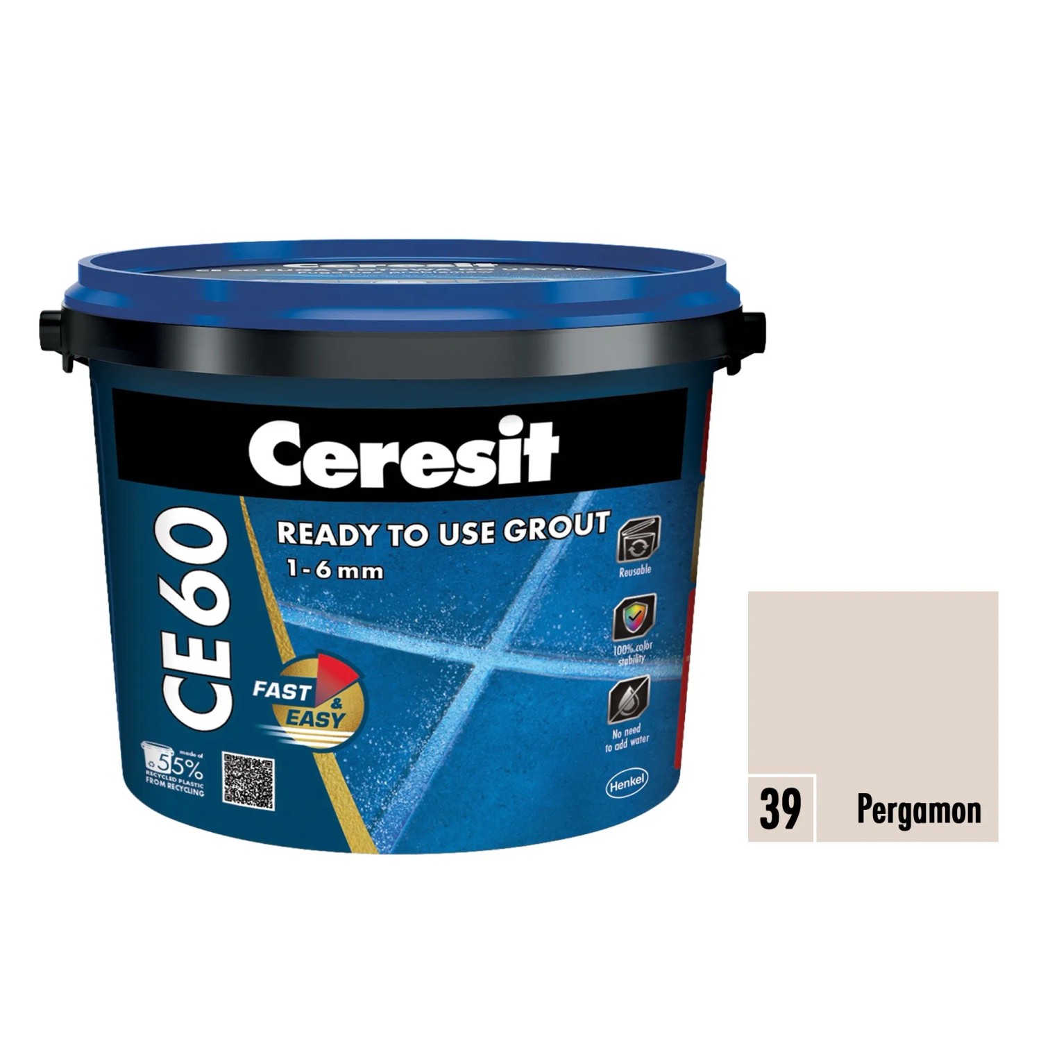 E-shop Ceresit Škárovacia hmota pripravená na okamžité použitie CE 60 pergamon 2 kg