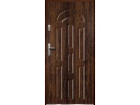 O.K. Doors Vonkajšie oceľové vchodové dvere AZZURO, tmavý orech, 90 P