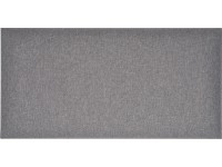 Nástenný vankúš obdĺžnikový 60 cm x 30 cm tmavosivý štruktúrovaný