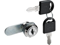 Hettich Cylindrická vložka s rovnou závorou priemer 19 mm, ponikov. oceľ, 1 ks