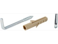 Skrutkovací hák rovný priemer 3,8 mm x 30 mm pozinkovaný, 6 ks Skrutkovací hák rovný priemer 3,8 mm x 30 mm pozinkovaný, 6 ks