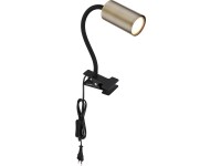 GLOBO Svietidlo na klip ROBBY star.mosadz/čierna GU10 25W 290 x 100 x 415 mm