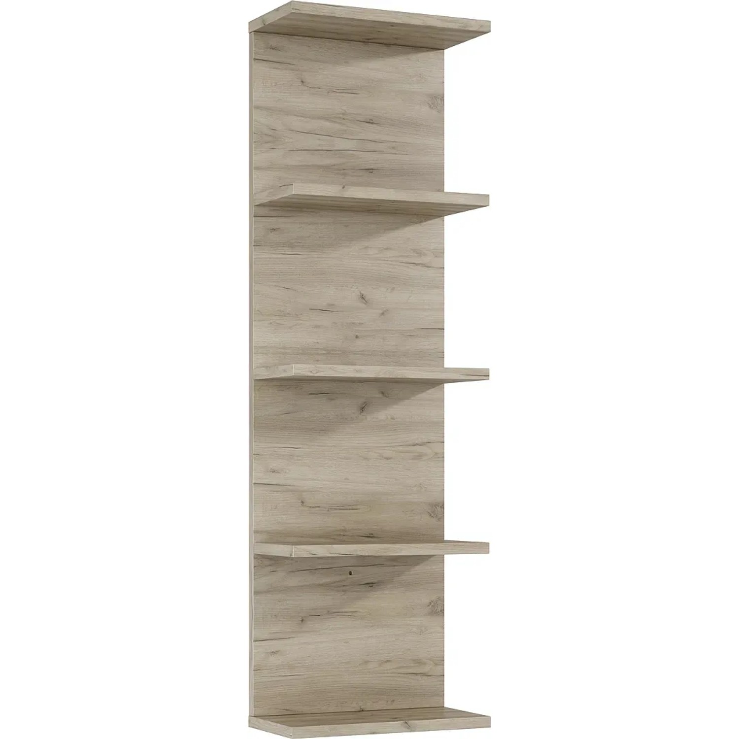 E-shop Maximus Nástenný kúpeľňový regál Stylo, dub Sanremo, 100 x 30,2 x 16,6 cm