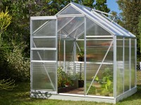 Vitavia Skleník Comet 3800, HKP 4 mm, so základňou, hliník, 195 x 195 x 197 cm