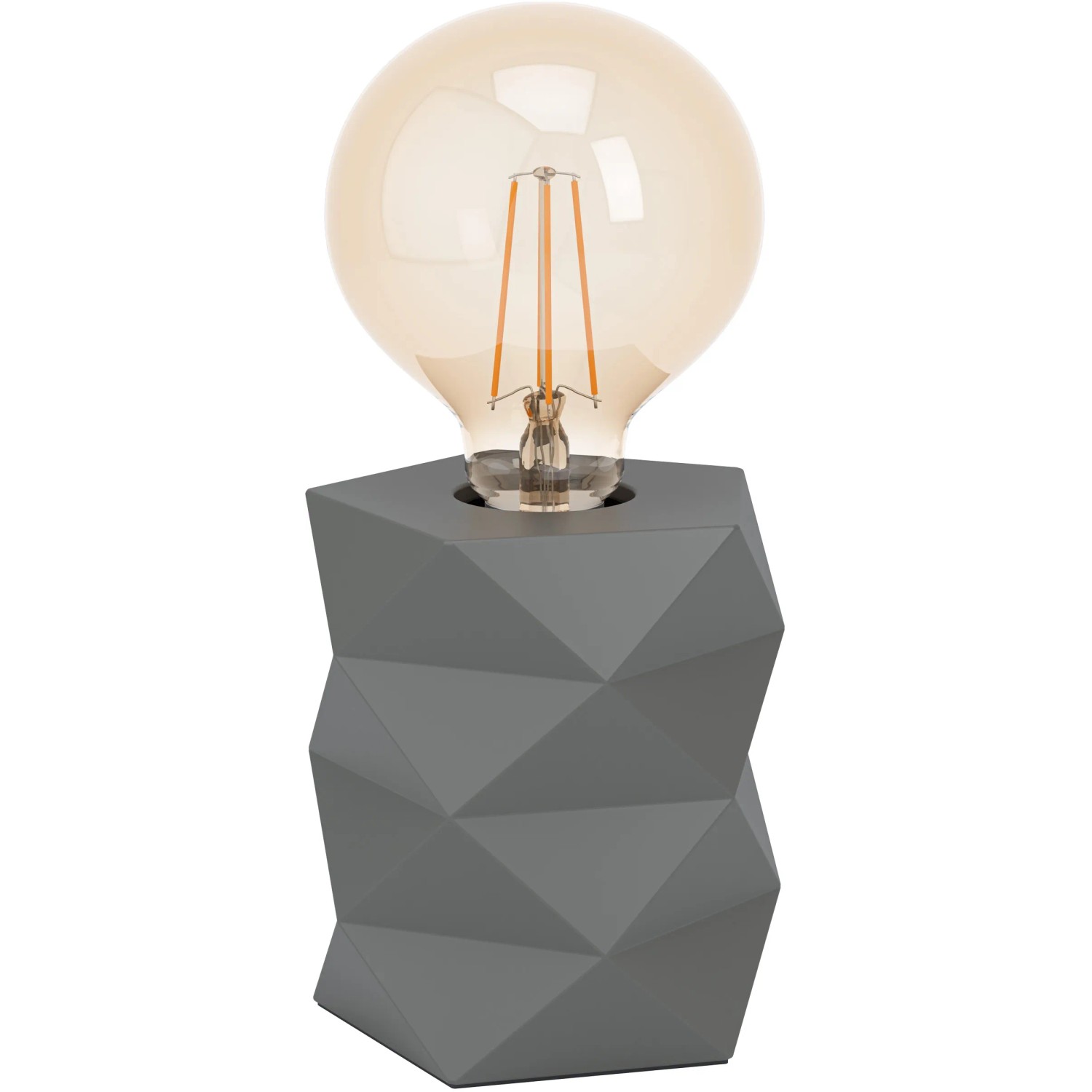 E-shop EGLO Stolové svietidlo 1-ramenné Swarby sivé, pr. 11 cm
