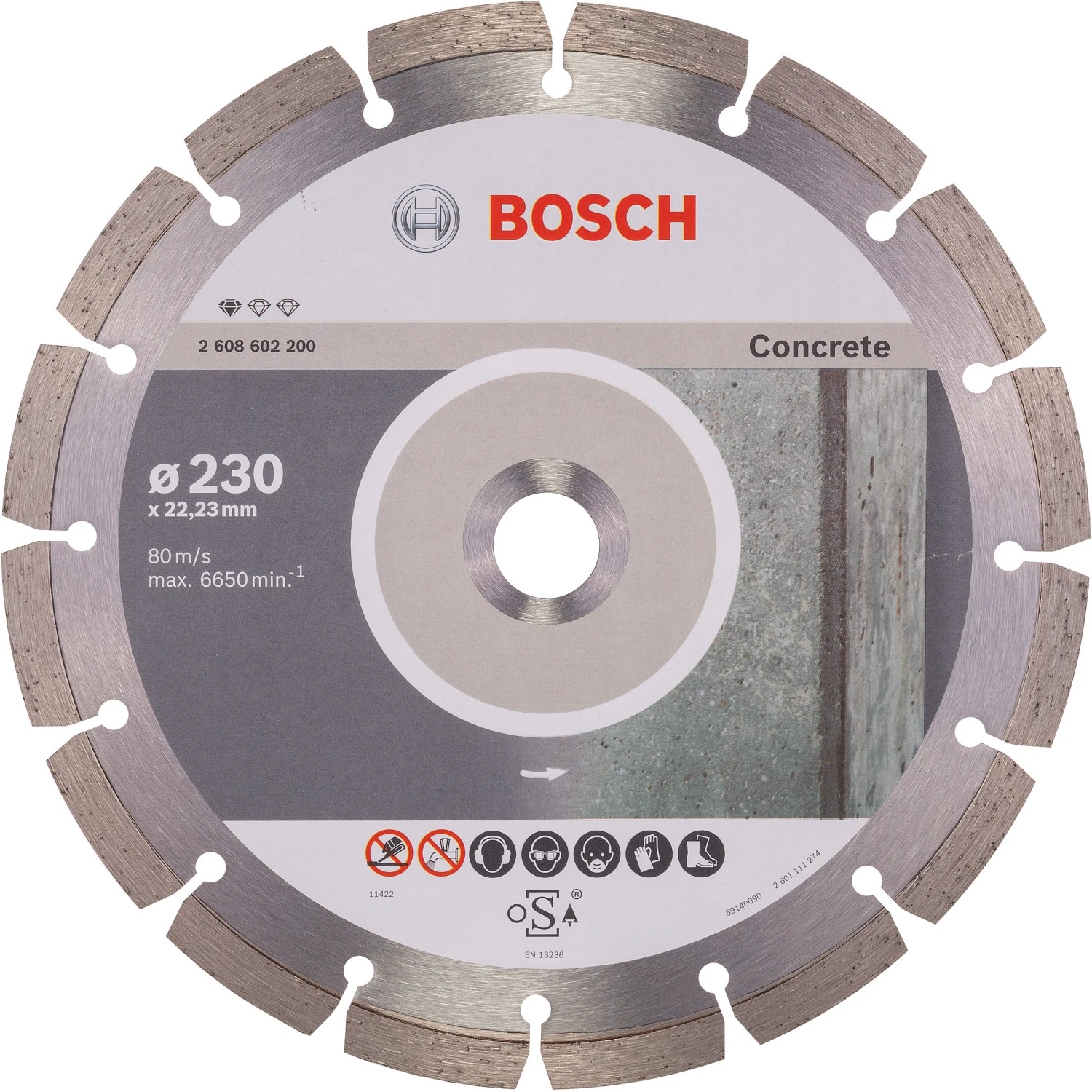 E-shop Bosch Diamantový rezný kotúč na betón, pr. 230 mm