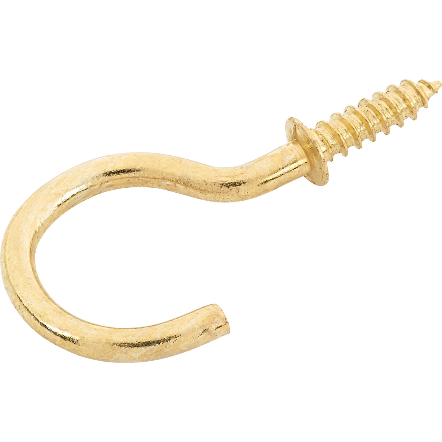 E-shop Skrutkovací hák zahnutý s dorazovým krúžkom pr. 3 x 30 mm, 4 ks