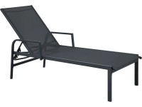 Záhradné lehátko Fernbrook antracitové 203 x 70,5 x 107 cm