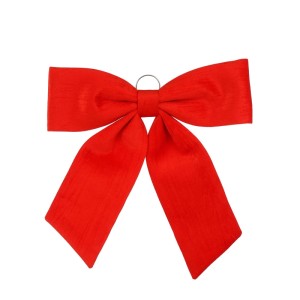 Červená, tvarovo stála mašľa Mica Decorations na vianočnú dekoráciu. Ideálna na strom, veniec, dvere alebo darčeky.