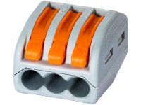 WAGO Páčková spojovacia svorka 222, 3 vodiče, max. 4 mm2, 5 ks WAGO Páčková spojovacia svorka 222, 3 vodiče, max. 4 mm2, 5 ks