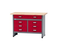 Küpper Odkladací stolík 12121, 7 zásuviek 84 x 120 x 60 cm