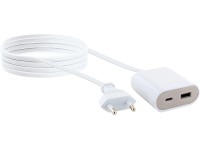 Schwaiger Predlžovacia nabíjačka USB-C/USB-A, 17,5 W/230V, 2,5 m